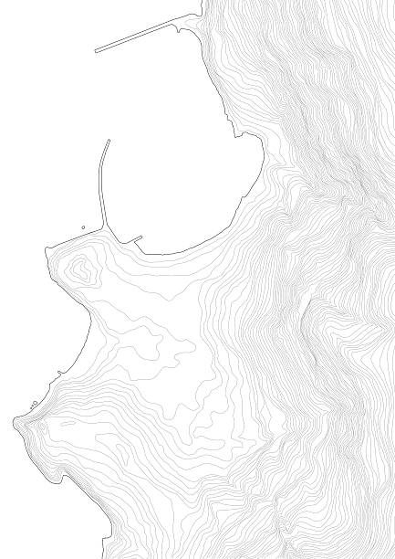 な地形トポグラフィ - relief map topography extreme terrain mountain ストックフォトと画像