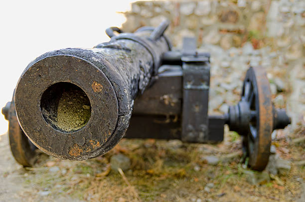 istock Old cannon from Brasov fortress 186917909