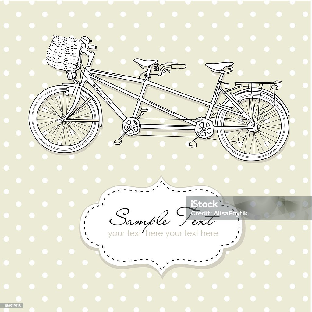 Ilustração de Bicicleta Tandem - Vetor de Bicicleta Tandem royalty-free