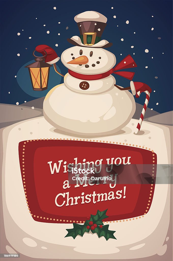 Snowman background Christmas greeting card  poster  banner. Snowman with candy. Vector illustration. Contains transparency. Eps10. Abstract stock vector
