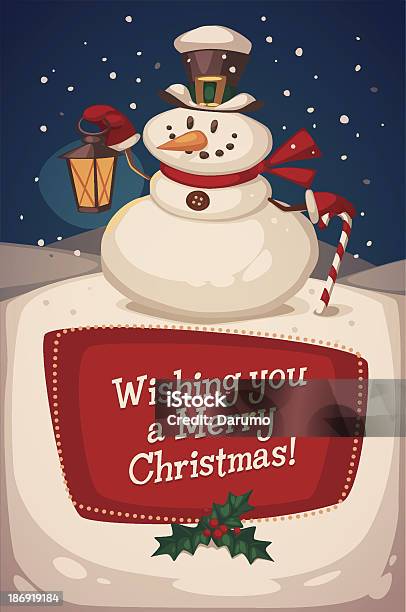 Snowman Background Stock Illustration - Download Image Now - Abstract, Backgrounds, Cartoon