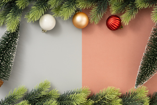 Christmas Ornament, Flat Lay, Christmas, Fir Tree, Frame-Border,