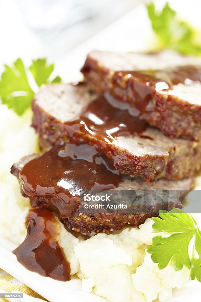 Bolo de carne com molho brown - Foto de stock de Almoço royalty-free