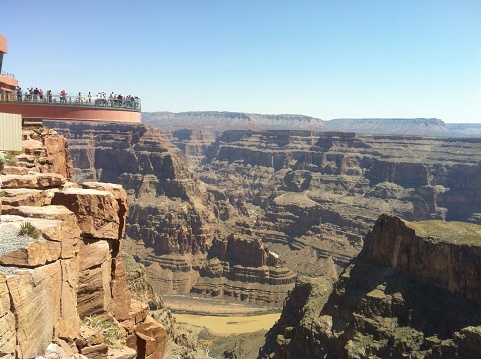 Skywalk observatory at Grand Canyon West Rim, 2015, United State, June 2015