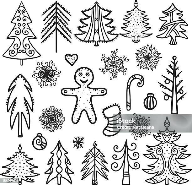 Vetores de O Natal E Ano Novo Conjunto De Doodle Ícones e mais imagens de Ano novo - Ano novo, Arte, Arte e Artesanato - Assunto