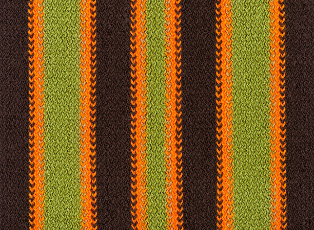 Knit woolen texture background, colourful and stripy