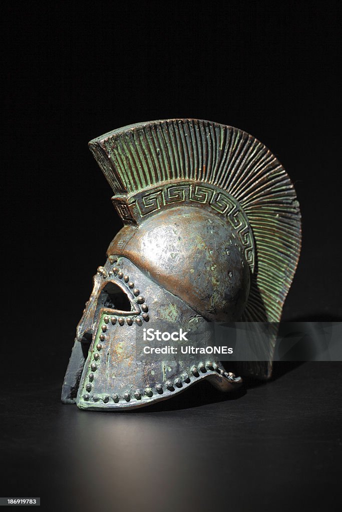 Grécia antiga capacete - Foto de stock de Capacete - Equipamento royalty-free