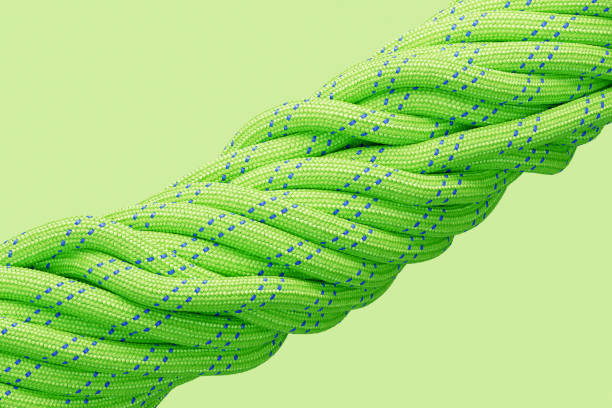 multi-colored safety and rescue polyamide strand ropes with a low-tension core