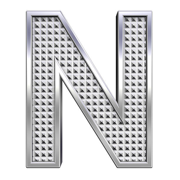 istock One letter from knurled chrome alphabet set 186921522