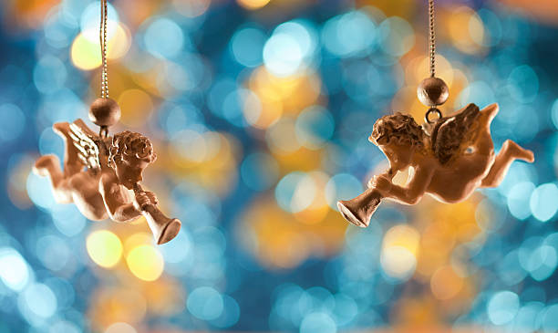 angels singing christmas card