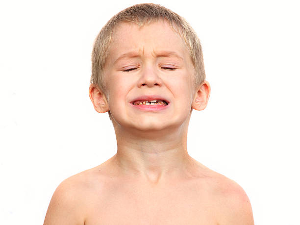 istock Little Boy Child making sore crying Face Dental problems 186922832