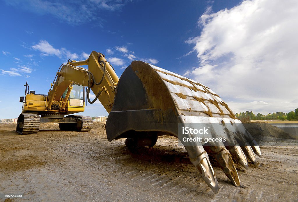 excavator Activity Stock Photo