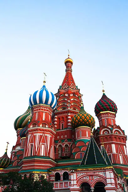 St.Basil's Cathedral on Red Square in Moscow, Russia.