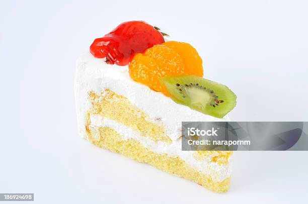Torta Di Frutta - Fotografie stock e altre immagini di Arancia - Arancia, Bianco, Carboidrato - Cibo