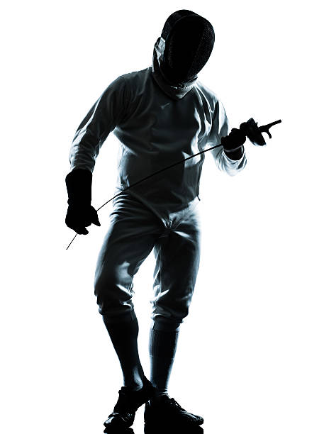 istock man fencing silhouette 186924824