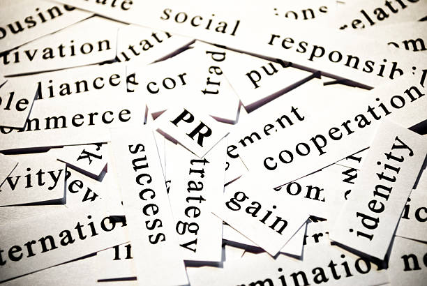 istock PR. Concept of words related with business 186925818