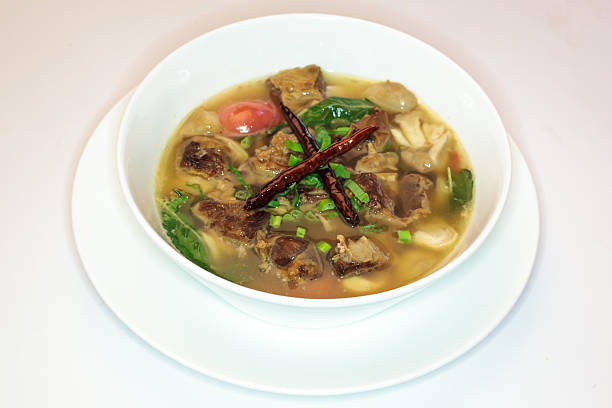 istock Thai style spicy pork soup 186926855