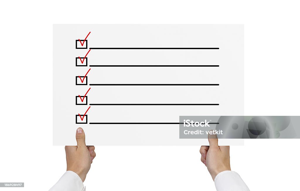 Pôster com caixa de seleção - Foto de stock de Agenda pessoal royalty-free