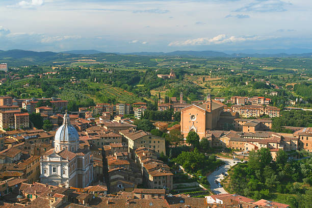 istock Top view of Siena. 186930254