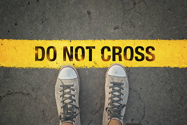 istock Do not cross the line 186931582