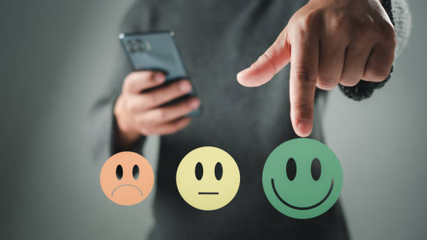istock Customer Satisfaction Survey concept, service experience rating online application, customer evaluation product service quality, satisfaction feedback review, very good quality most. 1869321179