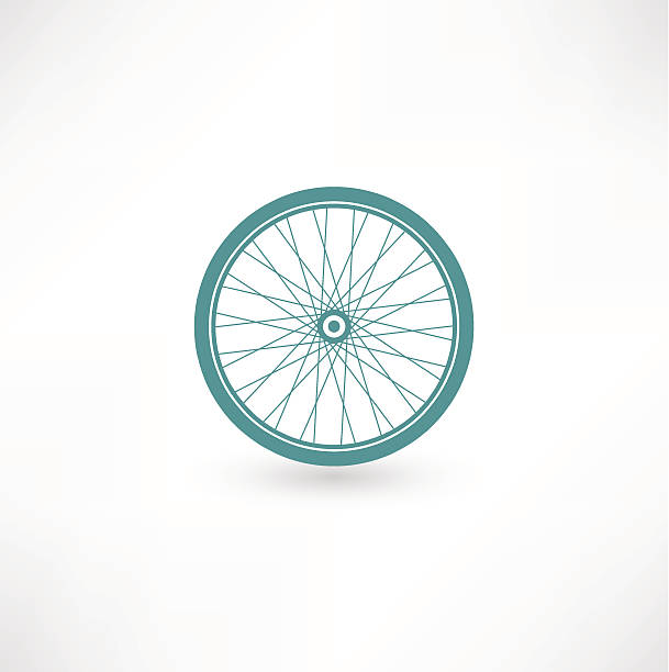 Bicycle Wheel Symbol vector art illustration