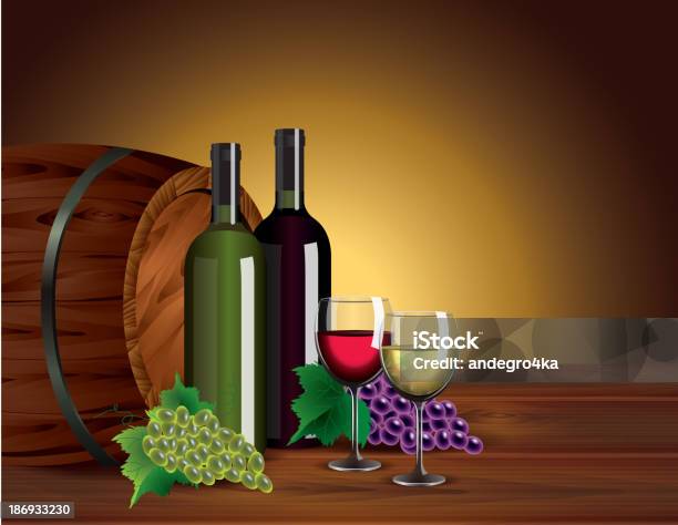 와인 통 안경 포도 배럴 탁자에 대한 스톡 벡터 아트 및 기타 이미지 - 탁자, 농업, 목재-재료