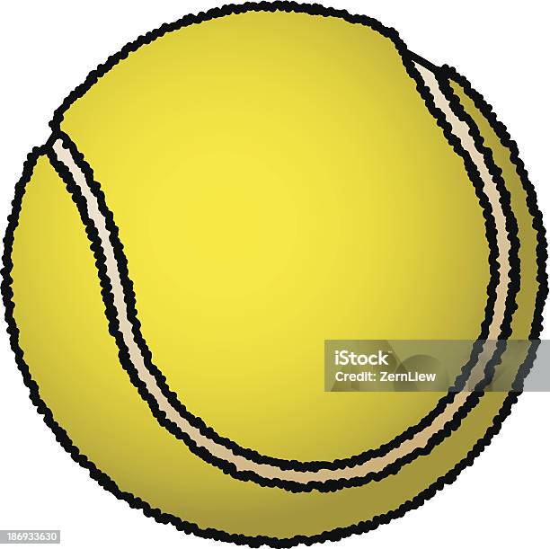 Bola De Ténis - Arte vetorial de stock e mais imagens de Relvado - Terra Cultivada - Relvado - Terra Cultivada, Ténis - Desporto com Raqueta, Amor