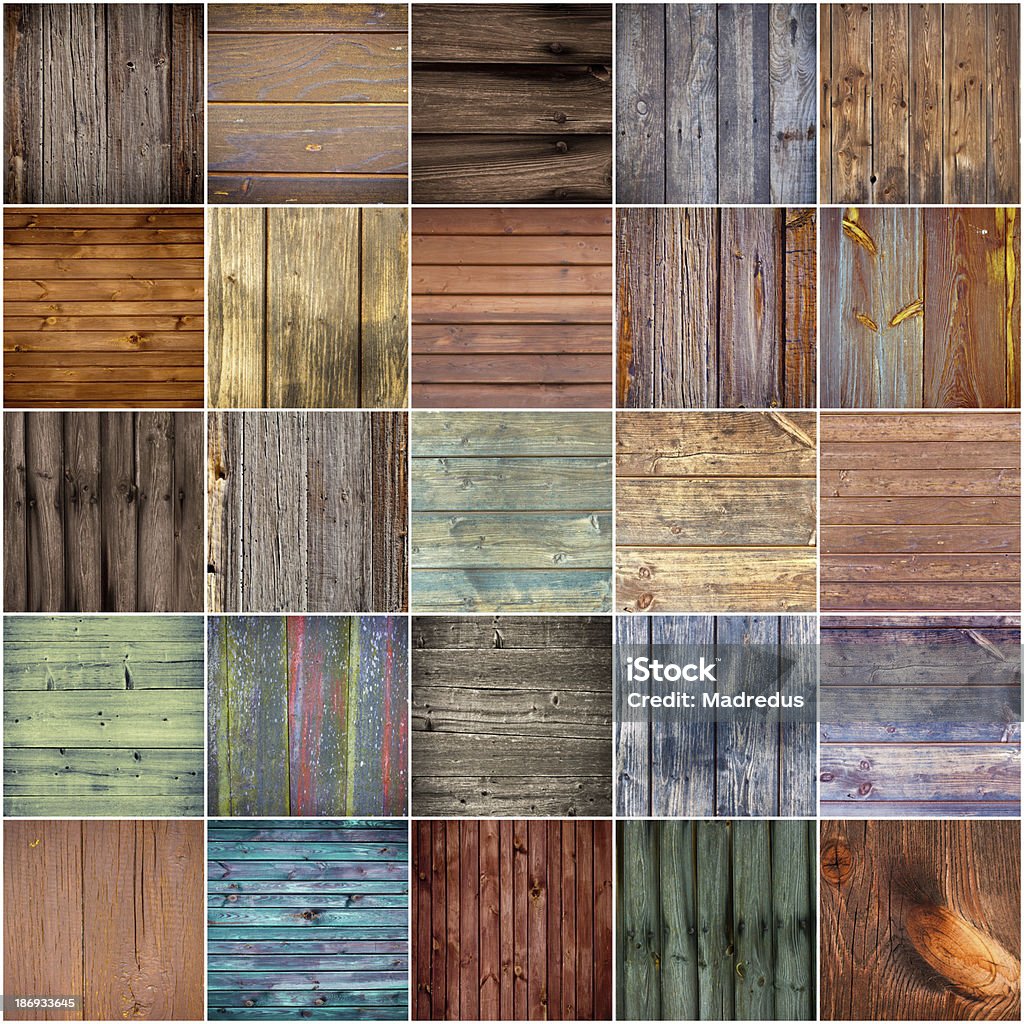 Raccolta di sfondi texture legno - Foto stock royalty-free di Albero