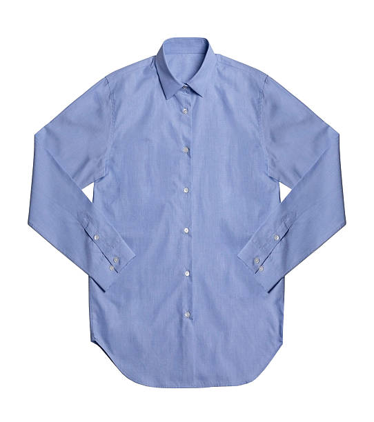istock Blue shirt isolated on white background 186934008