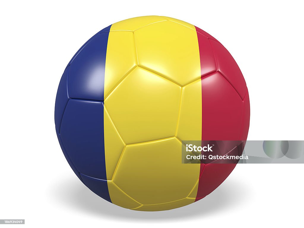 Football (ballon de Football avec le Drapeau tchadien. - Photo de Balle ou ballon libre de droits