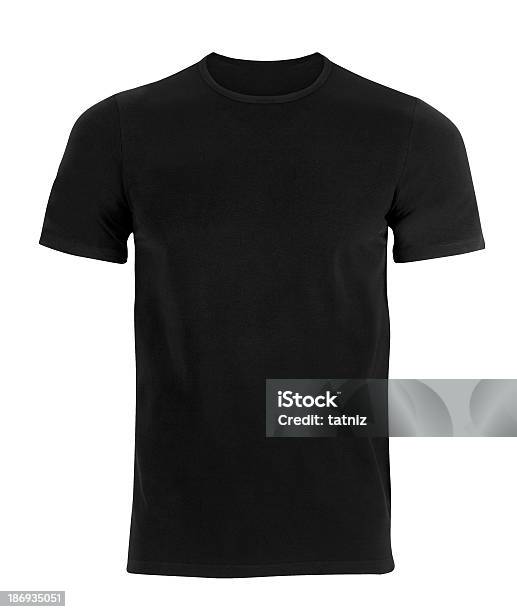 Foto de Camiseta Preta e mais fotos de stock de Camisas - Camisas, Camiseta, Comprimento