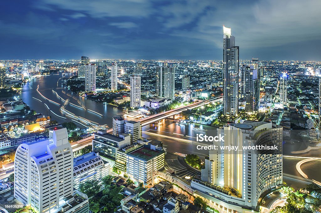 Bangkok City At Night Time In The Capital Of Thailand Stock Photo -  Download Image Now - iStock