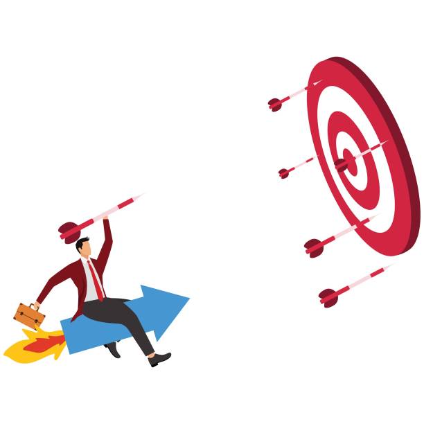 istock Perfection, Failure, Dart, Dartboard, Aspirations, Off Target, Businessman 1869370208