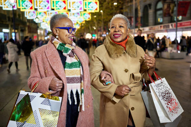 istock Fun Shopping at Christmas 1869374434
