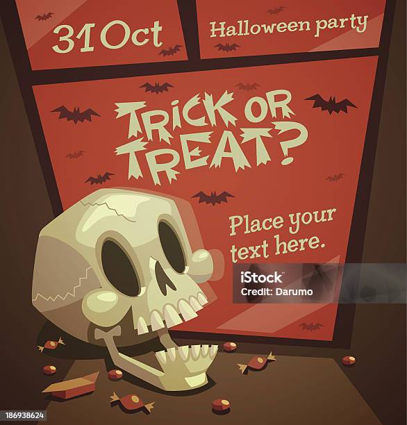 Ilustración de Feliz Otoño Y Halloween Tarjeta De Invitación Ilustración Vectorial y más Vectores Libres de Derechos de Alimento