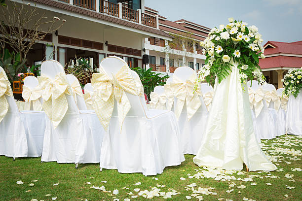 istock Wedding ceremony in a beautiful garden 186939275