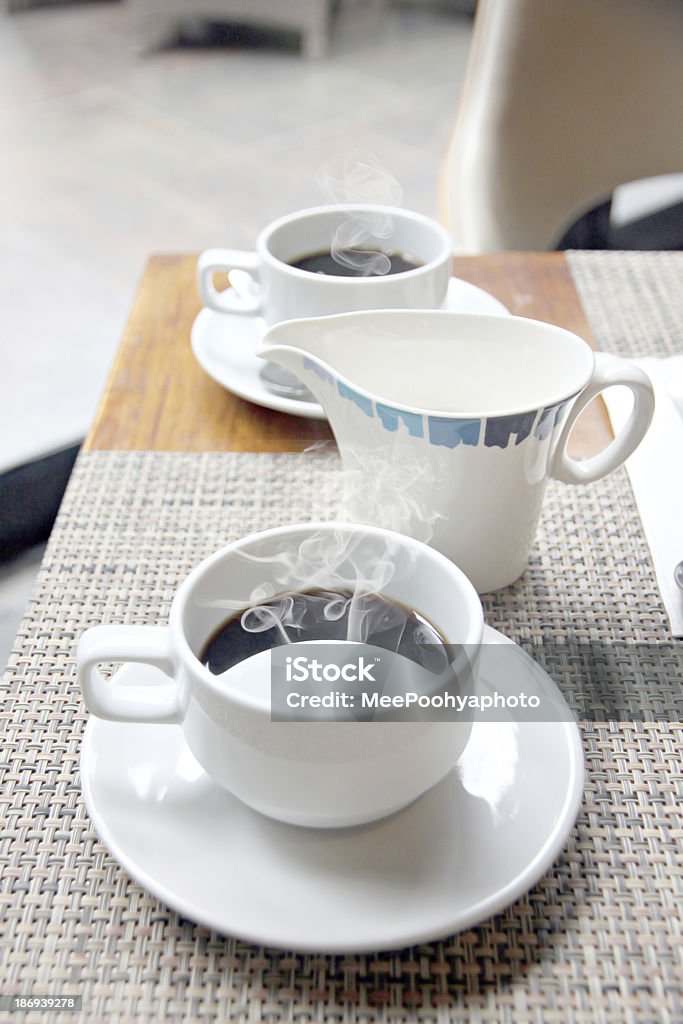 Xícara de café com o calor. - Foto de stock de Beber royalty-free