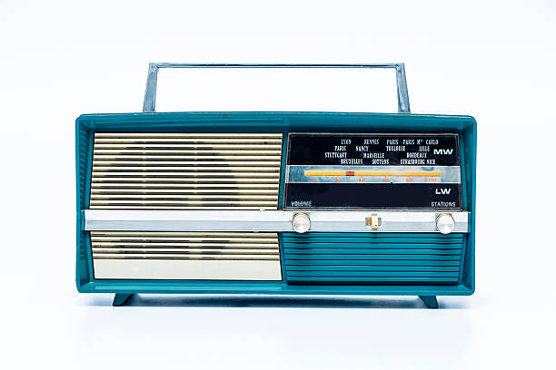 istock Old vintage blue radio 186940440