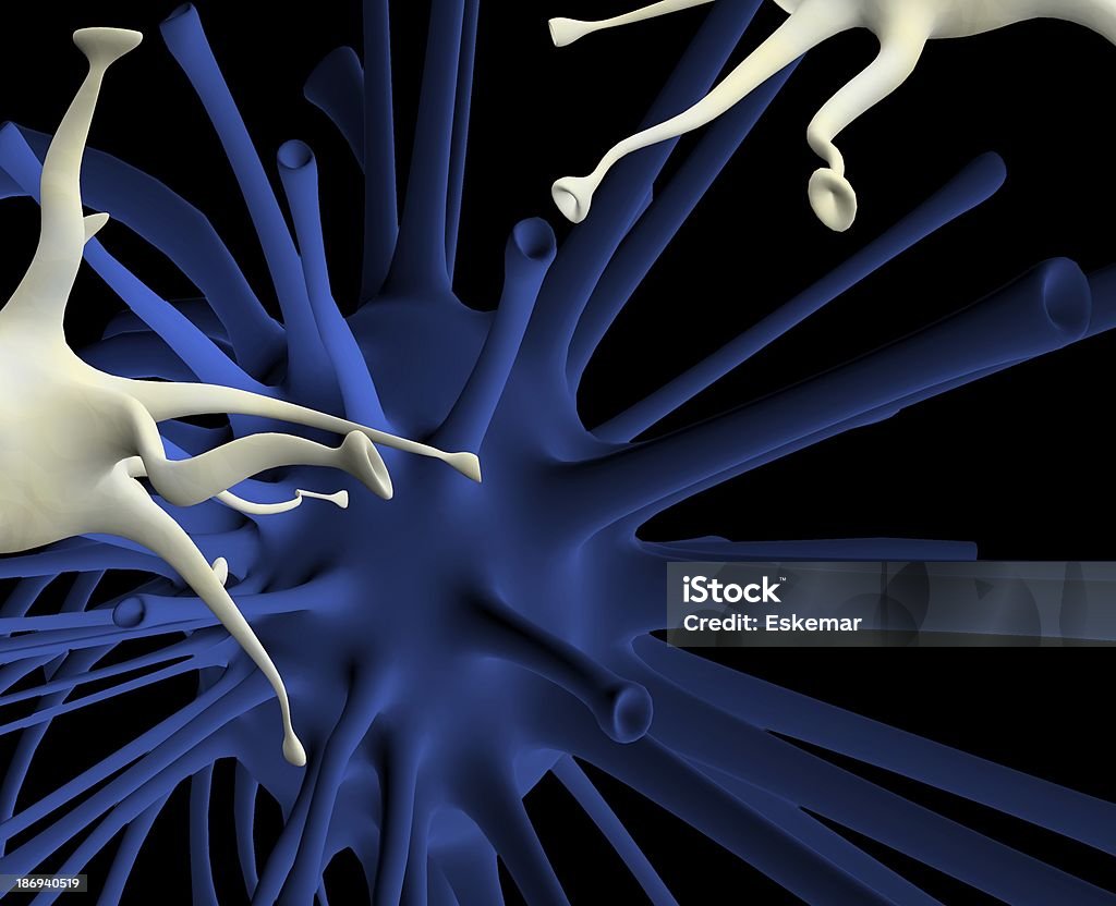 neuronal - Royalty-free Anatomia Ilustração de stock