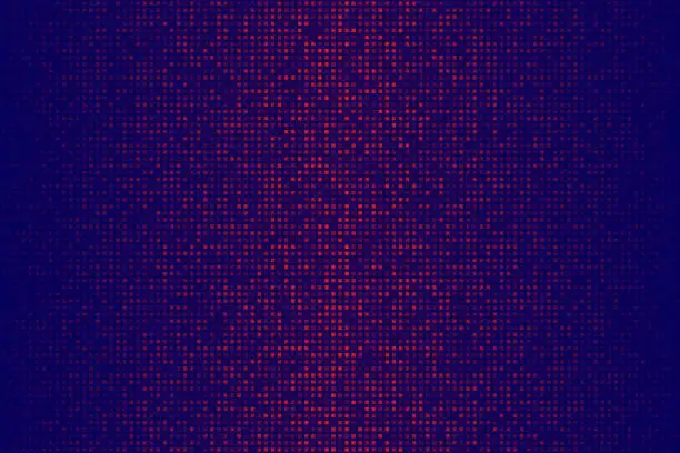 Vector illustration of Abstract Red halftone background with dotted - Trendy design