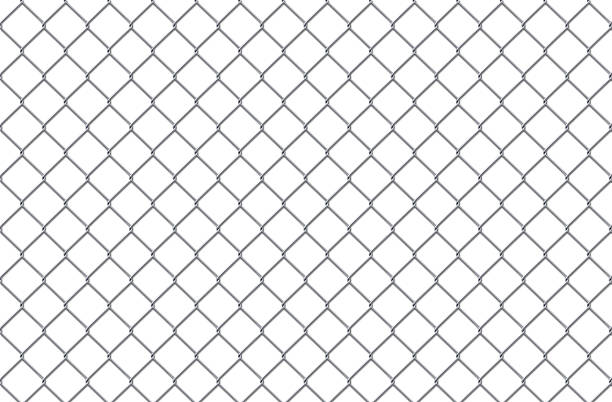 istock Steel lattice on a white background 186940892