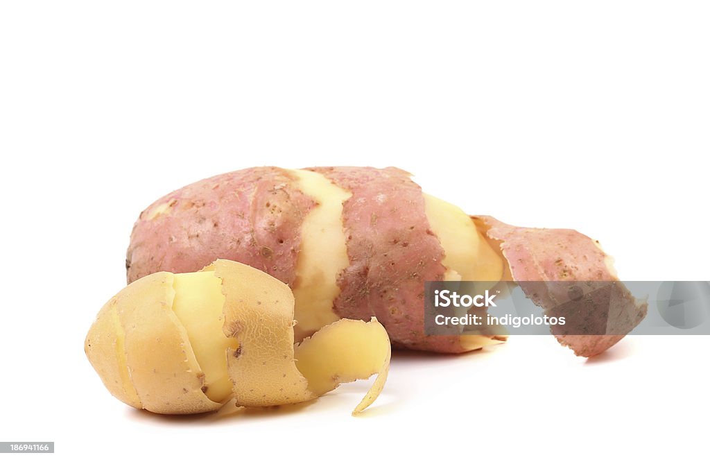 Duas Casca de batata isolado - Royalty-free Agricultura Foto de stock