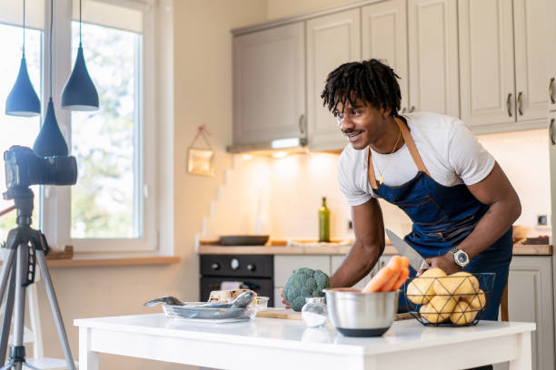 istock Preparing ingredients for a cookery webinar 1869413217