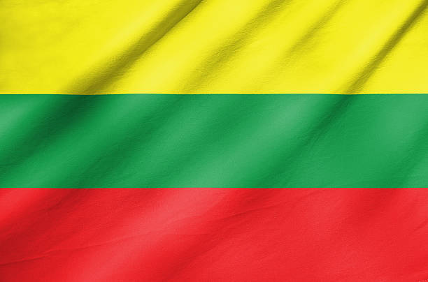 istock Fabric Flag of Lithuania 186941469