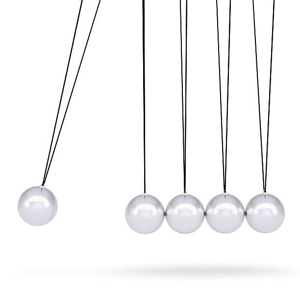 istock Close up of Newton's cradle 186942956