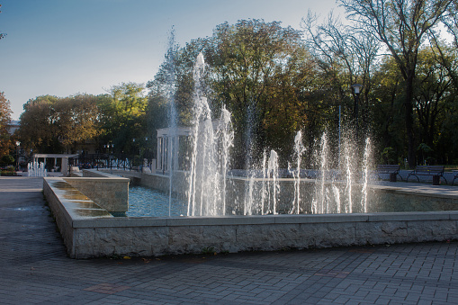 Fountain in the Resort Park of Essentuki