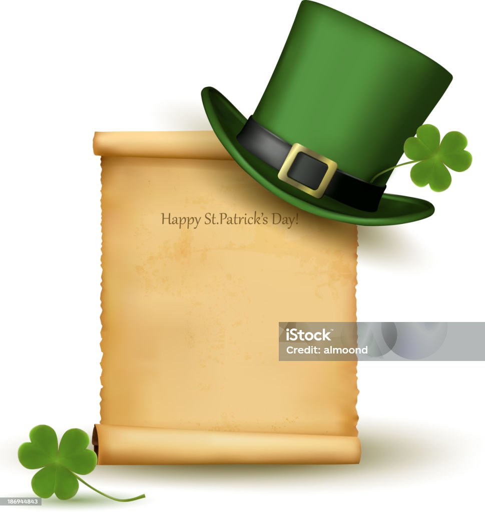 St. Patricks Day Hat Illustration stock vector