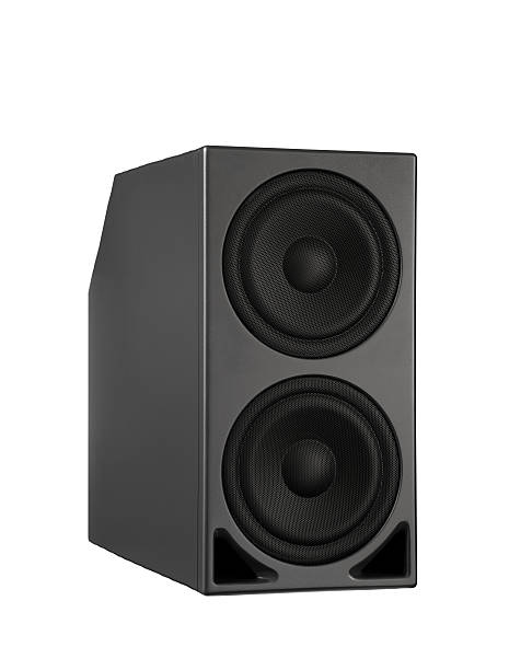 istock Background of gray speaker with sphere 186944872