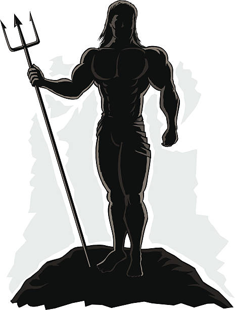 aufgeführten king neptune - loin cloth stock-grafiken, -clipart, -cartoons und -symbole